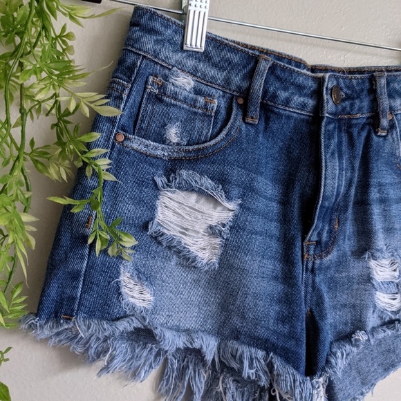 (PacSun) Hi Rise Festival Jean Shorts 25 - Picture 12 of 15